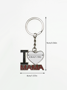 Llavero Creativo con Forma de Corazón de Aleación para Fotos Digitales - Regalo de Moda para Cumpleaños, Día del Padre y Día de la Madre - Product Image 2