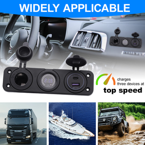 Prise <span class=keywords><strong>de</strong></span> chargeur <span class=keywords><strong>de</strong></span> <span class=keywords><strong>voiture</strong></span> 12V/24V avec ports USB Type-C <span class=keywords><strong>pour</strong></span> le chargement <span class=keywords><strong>de</strong></span> la <span class=keywords><strong>voiture</strong></span> - Product Image 4