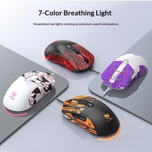 Il <span class=keywords><strong>mouse</strong></span> da gioco cablato per ufficio con strisce illuminate, il modello elegante alimentato tramite USB, resistente al sudore e antiscivolo, è molto pratico. - Product Image 2