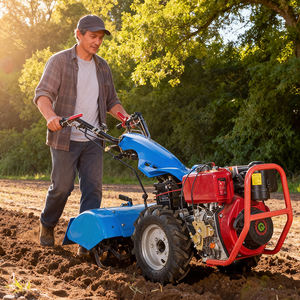 Mini Handgeführter Dieselmotor 7PS Motorhacke Multifunktions-Kultivator für Bauernhof Garten Weinberg Hohe Produktivität - Product Image 1