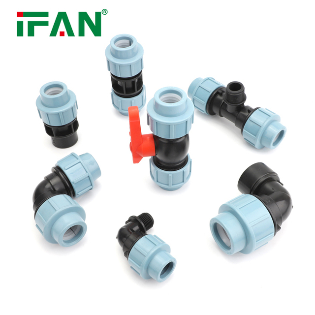 IFAN OEM ODM HDPE Pipe Fitting 20-110MM Female Thread Socket Compression Pipe Fittings