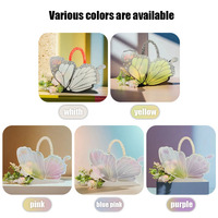 Grands sacs en plastique de haute qualité Conception de papillon de luxe Matériau en nylon PP imperméable pour les fleurs de la fête des mères