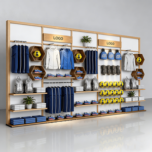 Support d'affichage <span class=keywords><strong>doré</strong></span> pour magasin de vêtements, porte-vêtements en acier inoxydable, boutique de vêtements pour femmes, présentoirs de vêtements, design de boutique de vêtements - Product Image 3