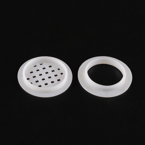 Grille de ventilation ronde en plastique avec couvercle en maille pour armoire, installation facile - Product Image 2