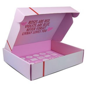 Free <strong>Sample</strong> Customized Pink Corrugated Gift <strong>Package</strong> Paper <strong>Box</strong> - Product Image 3