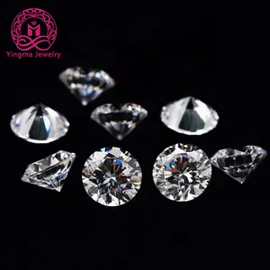 Round cubic zirconia CZ Stone White Zircon 1.5mm for jewelry making and decoration round brilliant cut