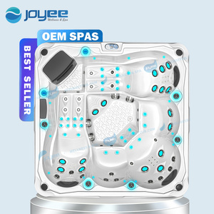 Bain à remous extérieur JOYEE pour 5 personnes, moderne, OEM, haut de gamme, <span class=keywords><strong>pas</strong></span> <span class=keywords><strong>cher</strong></span>, Balboa Ariestech SAA avec cascade et fontaines - Product Image 2