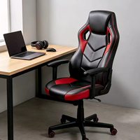 Chaises de bureau exécutives modernes en cuir PU personnalisées en gros, chaises de travail informatiques réglables et chaises de jeu rétractables