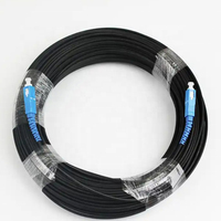 Cable de Fibra Óptica para Exteriores de 100 m, Conector LC SC, Cable de Conexión de Fibra Óptica