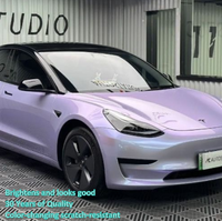 Emballage de voiture en argent GT de haute qualité Film de protection de peinture en TPU facile à appliquer Caractéristique de changement de couleur en vinyle étanche