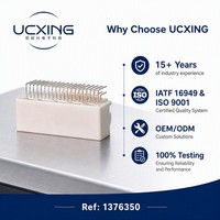 1376350 Konektor WX110D 40P 90 12V DC 2.5A Adaptor Pria Kontak Paduan Tembaga Bentuk Persegi Panjang Rumah SPS/PBT untuk Motor Servo