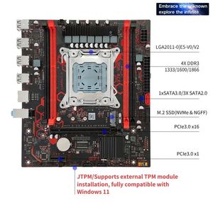 NOVO X79-VG6 Desktop Micro-ATX Motherboard LGA2011 4X <span class=keywords><strong>DDR3</strong></span> 1866MHz M.<span class=keywords><strong>2</strong></span> SSD SATA3.0 TPM Slot USB2.0 PCIeX16 para Windows11 - Product Image 3