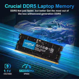 Ddr5 8GB 16GB 32GB 48GB 4800MHz 5200MHz 5600MHz PC5-38400 44800 SODIMM 262pin 1.1V không-ecc Bộ nhớ cho máy tính xách tay - Product Image 2