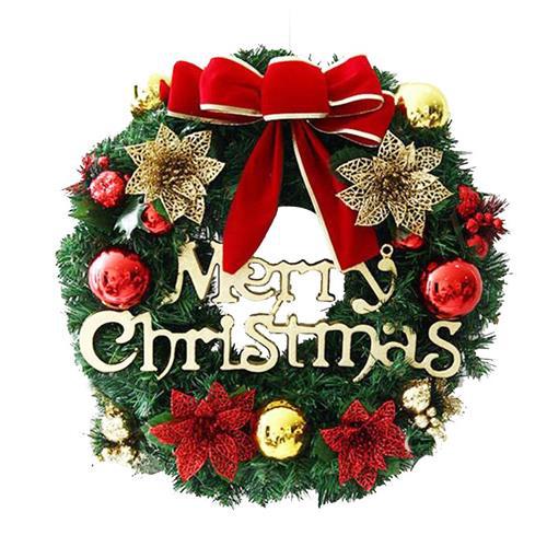 2021 Hot Christmas Garland 30cm Large Christmas Simulation Garland Props Door Decoration Christmas Tree Hanging Decor