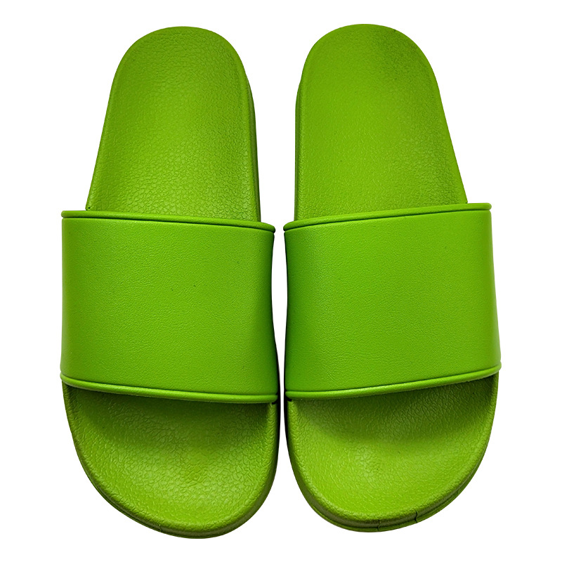 Custom Logo Summer Home Bathroom Slides Men Women PVC Plastic flip-flops Slippers Manufacturer