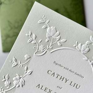 Invitaciones de Boda de Diseño Personalizado de Lujo al por Mayor, Papel Artístico con Relieve, Envío Rápido, Paquete a Granel - Product Image 3