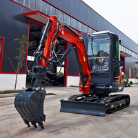 Мини-экскаватор гусеничный 1, 2, 3 тонны с двигателем Yanmar EURO5 EPA, насосом, коробкой передач, полной гидравлической системой и навесным оборудованием, в продаже