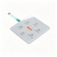 Panneau tactile à membrane PET personnalisé, clavier de commande de climatiseur mural pour hôtel VMANX avec revêtement imperméable