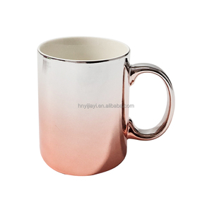 <span class=keywords><strong>Tazas</strong></span> de Café de Cerámica de 11 oz con Recubrimiento Dorado y Esmalte Metálico, Sublimación Personalizada al por Mayor - Product Image 4