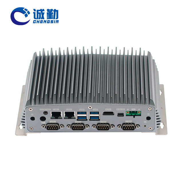 Factory 2 Lan 6*COM X86 Embedded Fanless Industrial Mini PC with Intel 11th Gen Core I5 1135G7 I7 1165G7 Celeron 6305