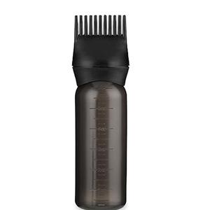 Bouteille applicatrice en plastique coloré de haute qualité avec brosse peigne pour racines de cheveux, flacon vide pour coloration capillaire - Product Image 5