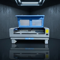 Machine de découpe laser CNC 1600*1000mm 1610 avec dispositif rotatif pour objets ronds, gravure et découpe de bouteilles en verre