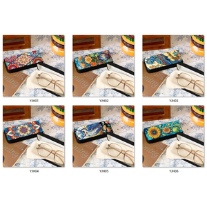 DIY diamante pintura gafas caso <span class=keywords><strong>Mandala</strong></span> 5d forma especial taladro diamante pintura gafas caja de almacenamiento - Product Image 2