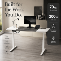 Table de bureau relevable AOR à double couleur, avec moteur simple inversé et cadre à double section, hauteur réglable, vente en gros usine