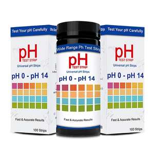 แผ่นทดสอบค่า <span class=keywords><strong>pH</strong></span> แบบสากลขายดีที่สุด ช่วงเต็ม 0 - 14 สำหรับการวัดความเป็นด่างและเป็นกรด - Product Image 3