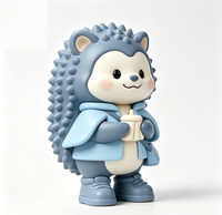 Figurine personnalisée hérisson en PVC et ABS, statue de personnage de dessin animé, fabrication OEM en Chine, figurine personnalisée pour la vente en gros de produits de marque