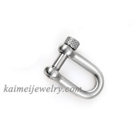 Bijoux en acier inoxydable 304 or, accessoires, pièces de Bracelet à breloques 4mm D boucle boucle fermoir