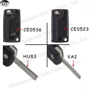 Casing kunci kendaraan Remote Control lipat 2 tombol untuk <span class=keywords><strong>Peugeot</strong></span> 407 SW 107 207 <span class=keywords><strong>307</strong></span> 308 Citroen - Product Image 3