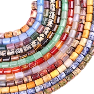 Perline a Cilindro 10x14mm in Occhio di Tigre Pietra Preziosa Naturale Perline a Tubo per Bracciali Collane Distanziatori a Tubo in Pietra Creazione <span class=keywords><strong>Gioielli</strong></span> - Product Image 1