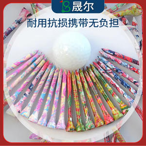 ทีตีกอล์ฟไม้หลากสี ขนาด 7 ซม. จากโรงงาน ยี่ห้อ Source Factory สำหรับการตีบนกรีน สีแดง ชมพู 70 มม. คุณภาพสูงสุด - Product Image 3