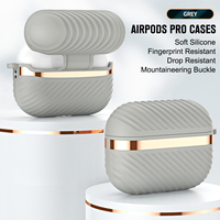 Étui pour écouteurs en silicone souple de luxe avec crochet en caoutchouc de silicone liquide coloré pour Apple Airpods Pro 2 étuis pour écouteurs