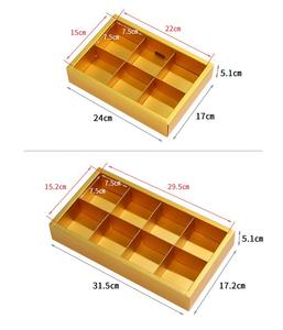 Коробка для десертов с 4, 6, 8 разделителями, упаковка для кексов, кондитерские коробки, оптовая продажа, Подарочная коробка для сладостей, лунный торт, печенье, пекарня - Product Image 6