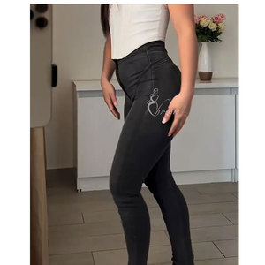 Jeans sexy pour femmes Pantalon en denim personnalisé pour maman Taille haute skinny colombien Grande taille - Product Image 2