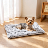 Coussin pour chien en polaire corail, épais, double face, chaud, lavable en machine, respirant, doux et confortable pour chiens