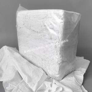 Trapos Multiusos para Limpieza Industrial, Trapos de Algodón Blanco 100% para Limpieza - Product Image 1