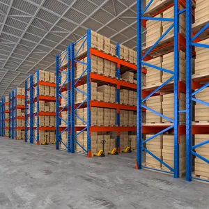 Warehouse Heavy Duty Industrial Storage Shelves Systems Metal Rack Stacking Units Warehouse Steel Pallet Racking