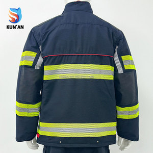 ชุดนักดับเพลิงป่าที่ได้รับการรับรองมาตรฐาน ISO CE ทนความร้อน ชุดป้องกันภัยส่วนบุคคล - Product Image 3