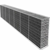 Maille de gabion en acier galvanisé épaissi, revêtue de PVC, pour revêtement de rivière, maille de fil métallique pour aménagement paysager, fil de gabion