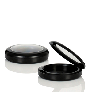 Hộp Đựng Nhỏ Gọn Rỗng Tròn Màu Đen Lớn Hộp Đựng Phấn Má Hồng Có Vòng Tròn - Product Image 5