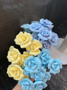 Rosa de Cerámica Hecha a Mano, Ramo de Rosas de Porcelana, Flor Artificial para Decoración de Mesa de Boda, Regalo de San Valentín - Product Image 5