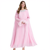 Robes maxi de luxe pour femmes, robe de soirée formelle longue jusqu'au sol avec des détails brodés à la main et un tissu durable