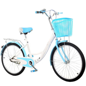 Bicicletas de Ciudad de aluminio retro de 22/24/26 <span class=keywords><strong>pulgadas</strong></span>, velocidad única, cesta de Vida Verde, <span class=keywords><strong>bicicleta</strong></span> clásica para adultos para mujeres - Product Image 2