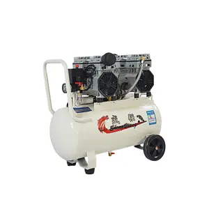220v Portable Noiseless Spray Paint Air-compressor Machine Mini Airbrush Oil Free Air Compressor