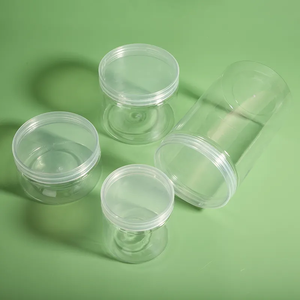 Pots <span class=keywords><strong>en</strong></span> <span class=keywords><strong>plastique</strong></span> PET de qualité alimentaire d'usine Offre Spéciale 100ml 200ml 250ml 300ml 500ml 1000ml pots à épices transparents avec couvercles pour emballage alimentaire - Product Image 5