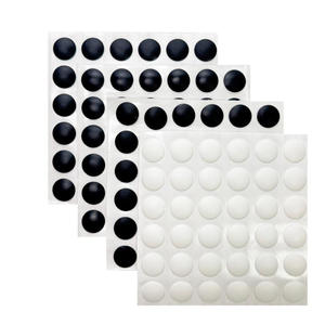 Guarnizione in Silicone Personalizzata per Computer Portatile Bianca Nera Rotonda 10*3.0mm Adesiva Antiscivolo Piedini in Gomma Siliconica - Product Image 1