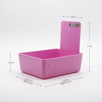 Boîte de rangement portable en plastique coloré sur mesure pour appareils orthodontiques et aligneurs dentaires, idéale pour les voyages (vente en gros)